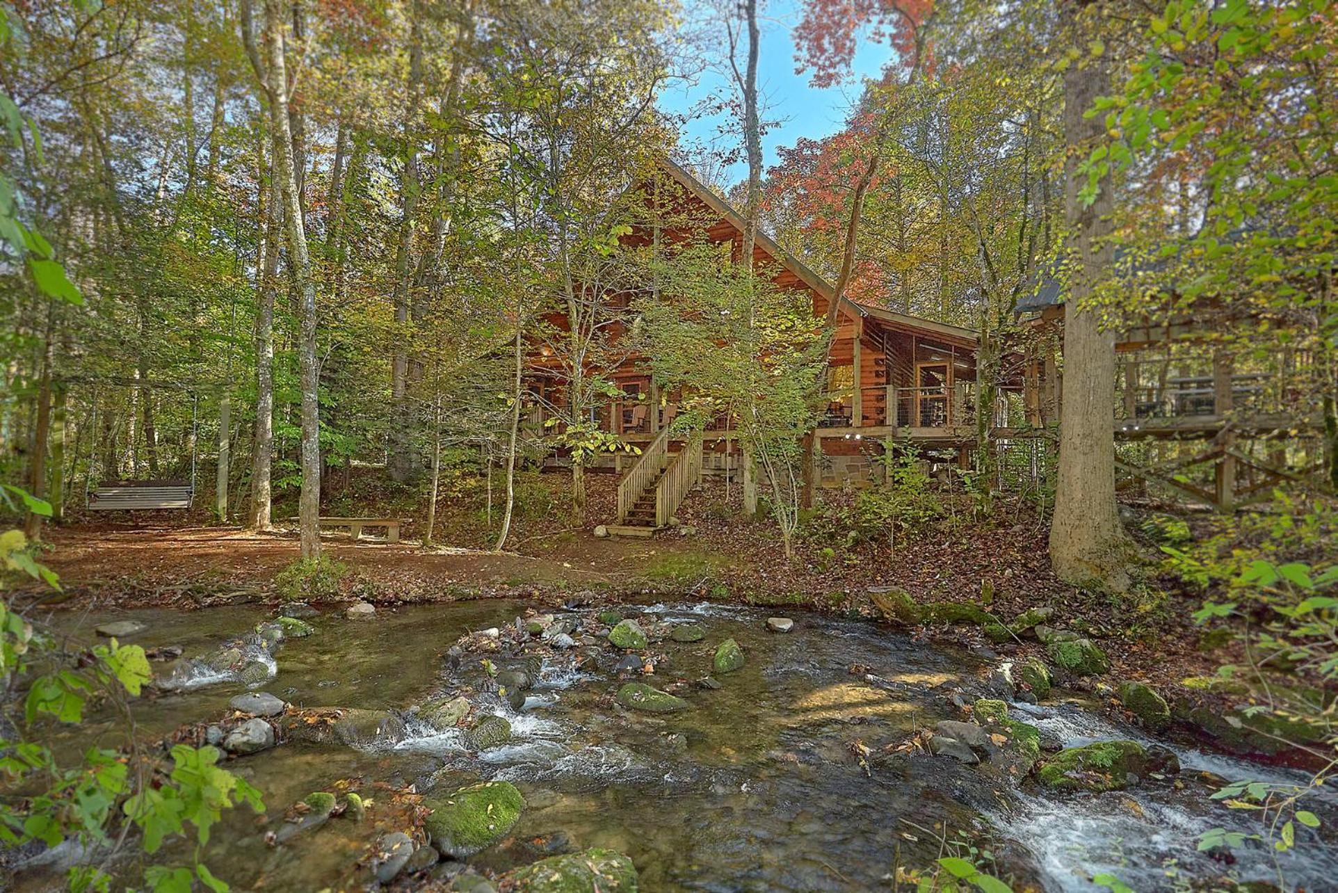 Creeksong Holiday Home 蓋特林堡 外观 照片